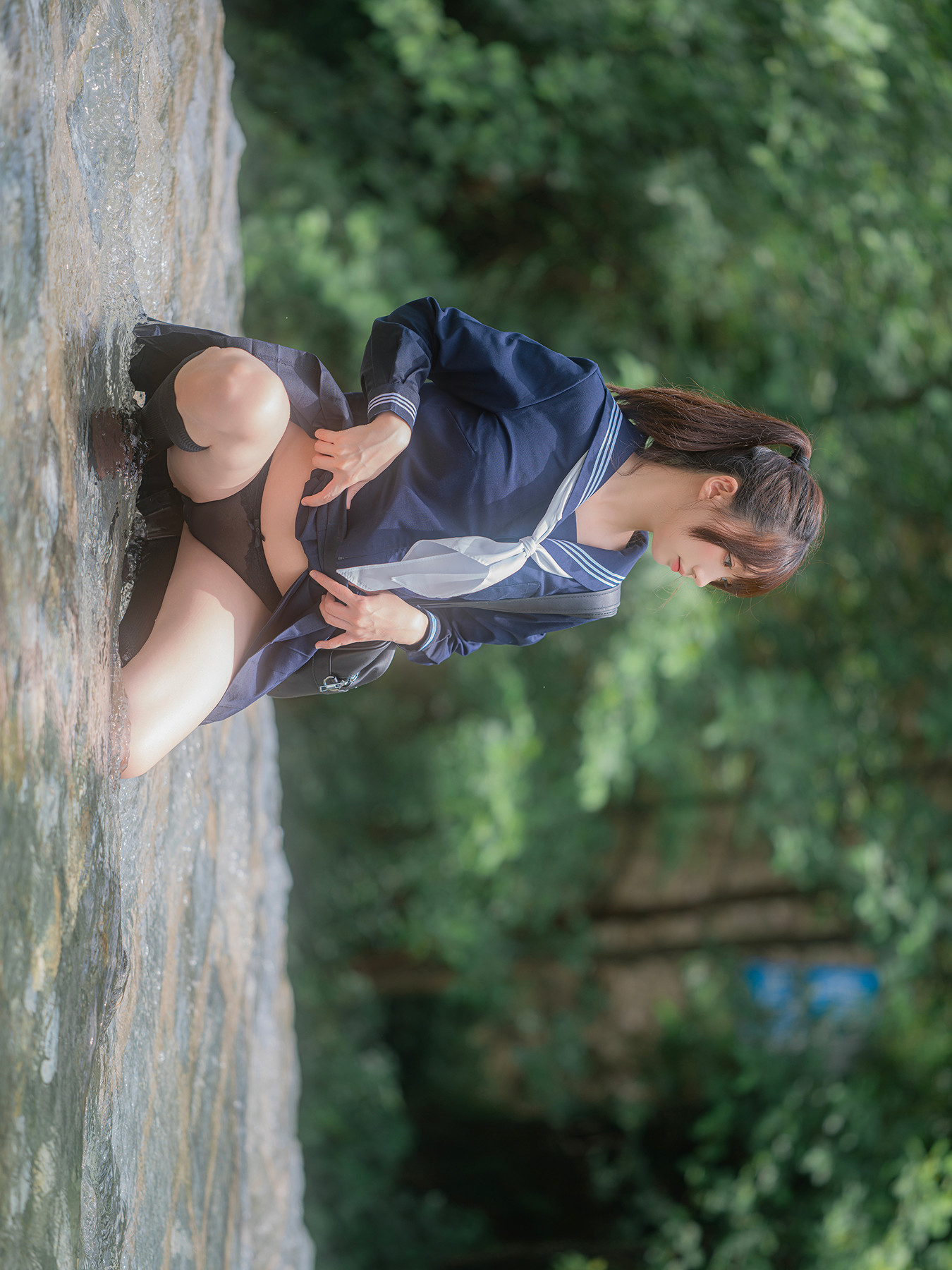 Cosplay Nagisa魔物喵 – 川で水遊び Set.03