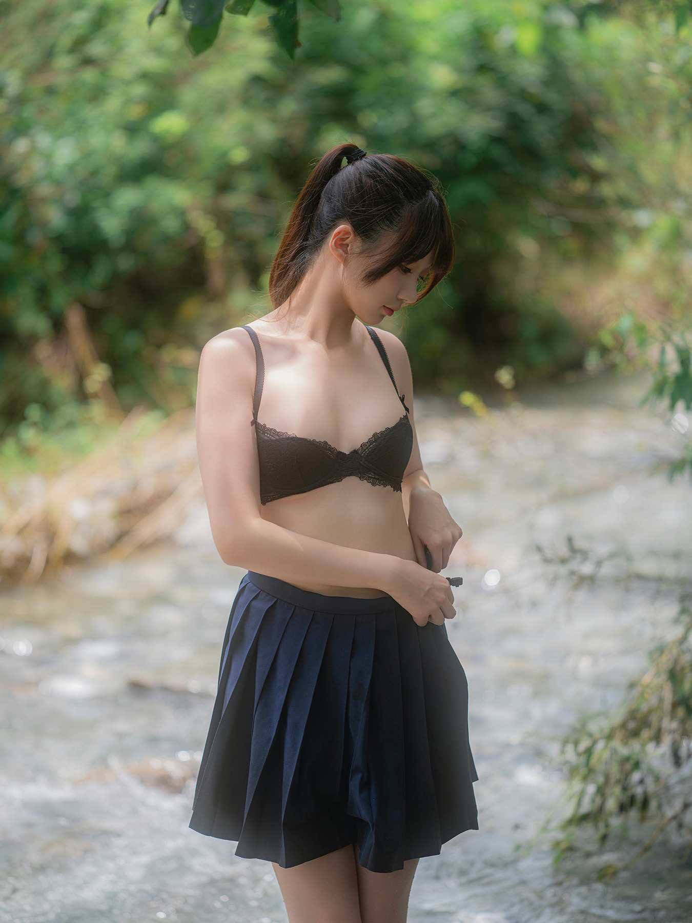 Cosplay Nagisa魔物喵 – 川で水遊び Set.03