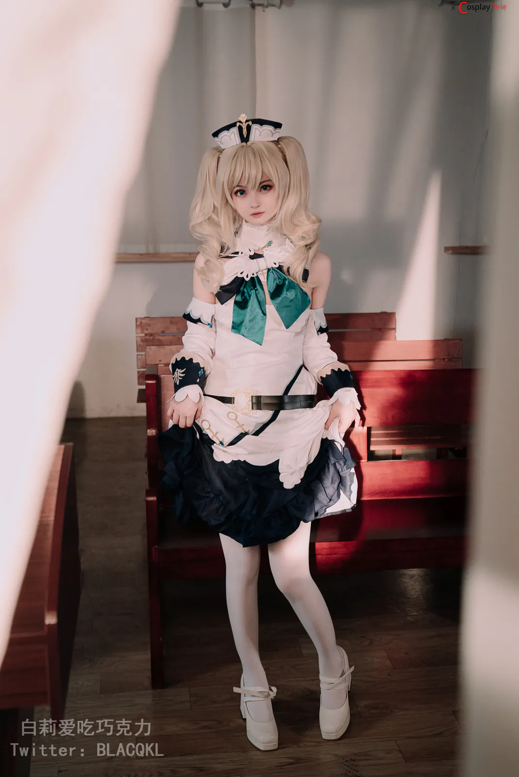 Blacqkl (白莉爱吃巧克力) cosplay Barbara – Genshin Impact
