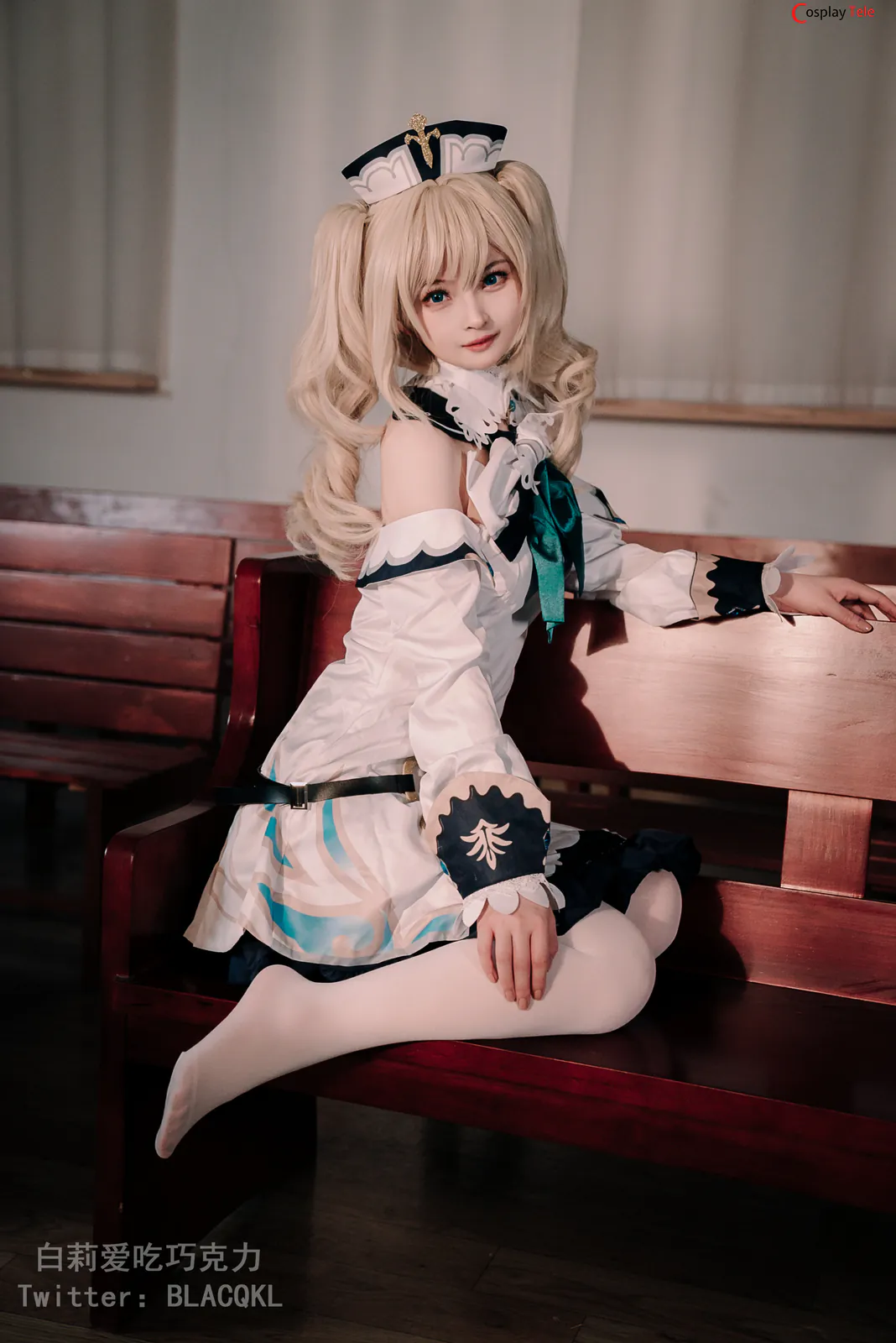 Blacqkl (白莉爱吃巧克力) cosplay Barbara – Genshin Impact