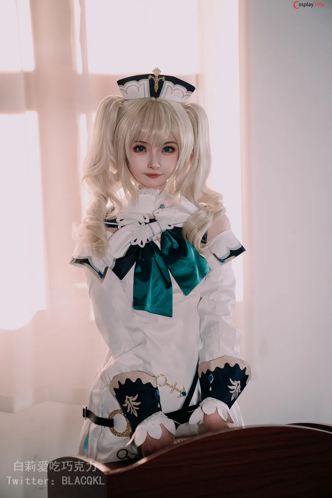 Blacqkl (白莉爱吃巧克力) cosplay Barbara – Genshin Impact