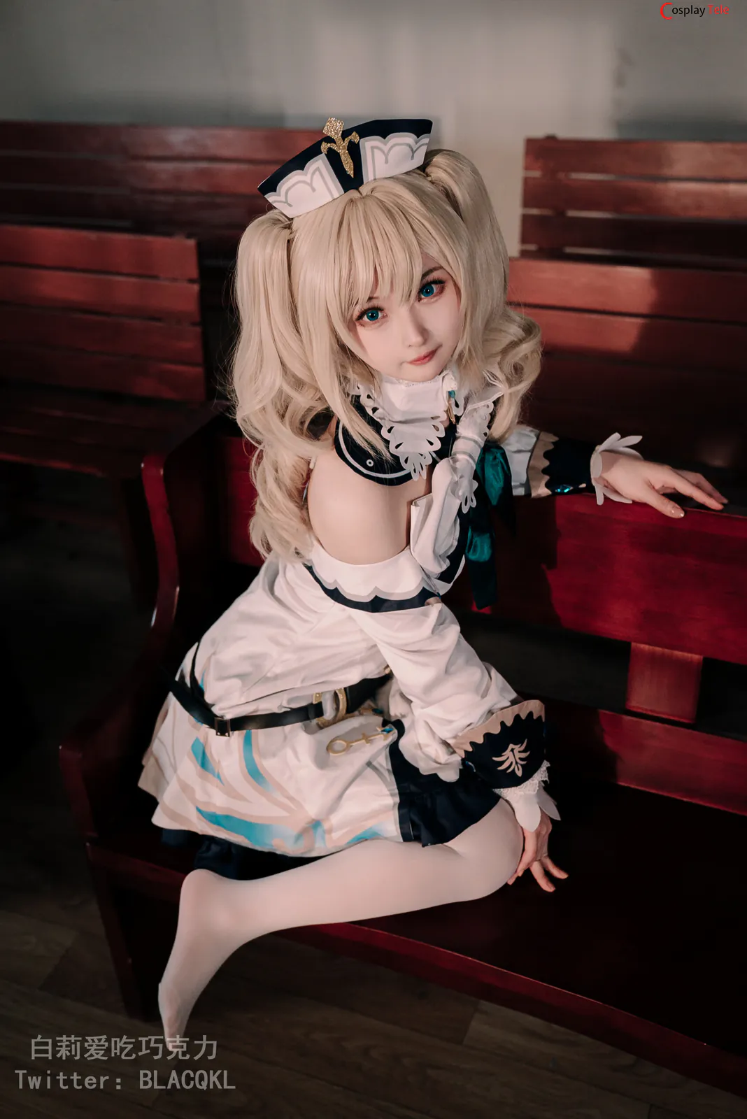Blacqkl (白莉爱吃巧克力) cosplay Barbara – Genshin Impact