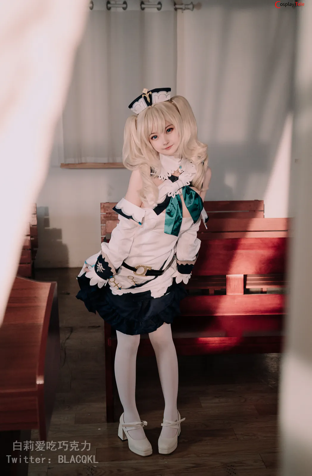 Blacqkl (白莉爱吃巧克力) cosplay Barbara – Genshin Impact