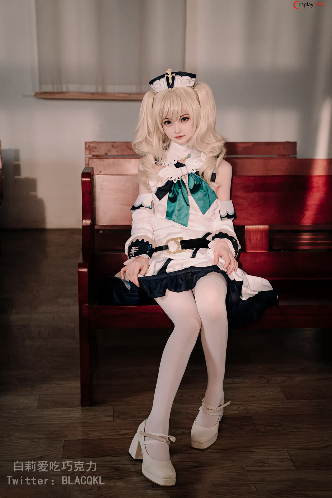 Blacqkl (白莉爱吃巧克力) cosplay Barbara – Genshin Impact