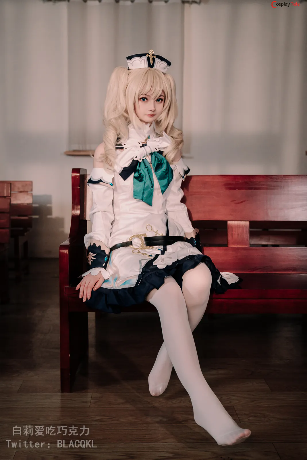 Blacqkl (白莉爱吃巧克力) cosplay Barbara – Genshin Impact
