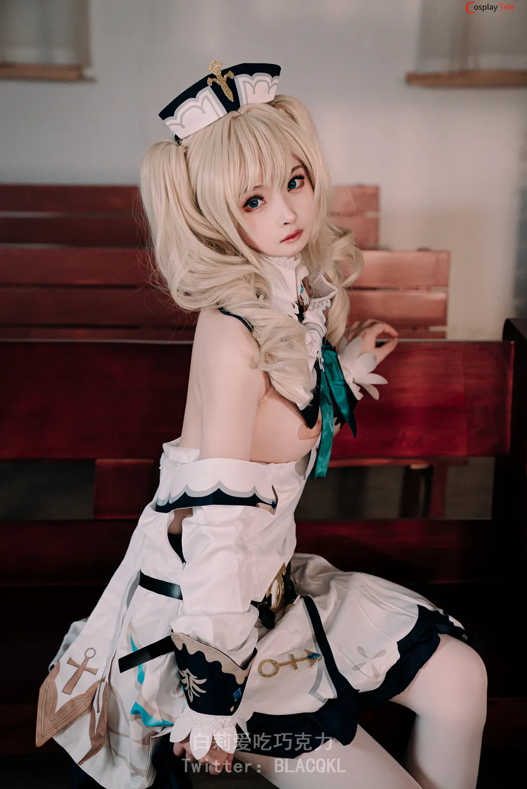 Blacqkl (白莉爱吃巧克力) cosplay Barbara – Genshin Impact