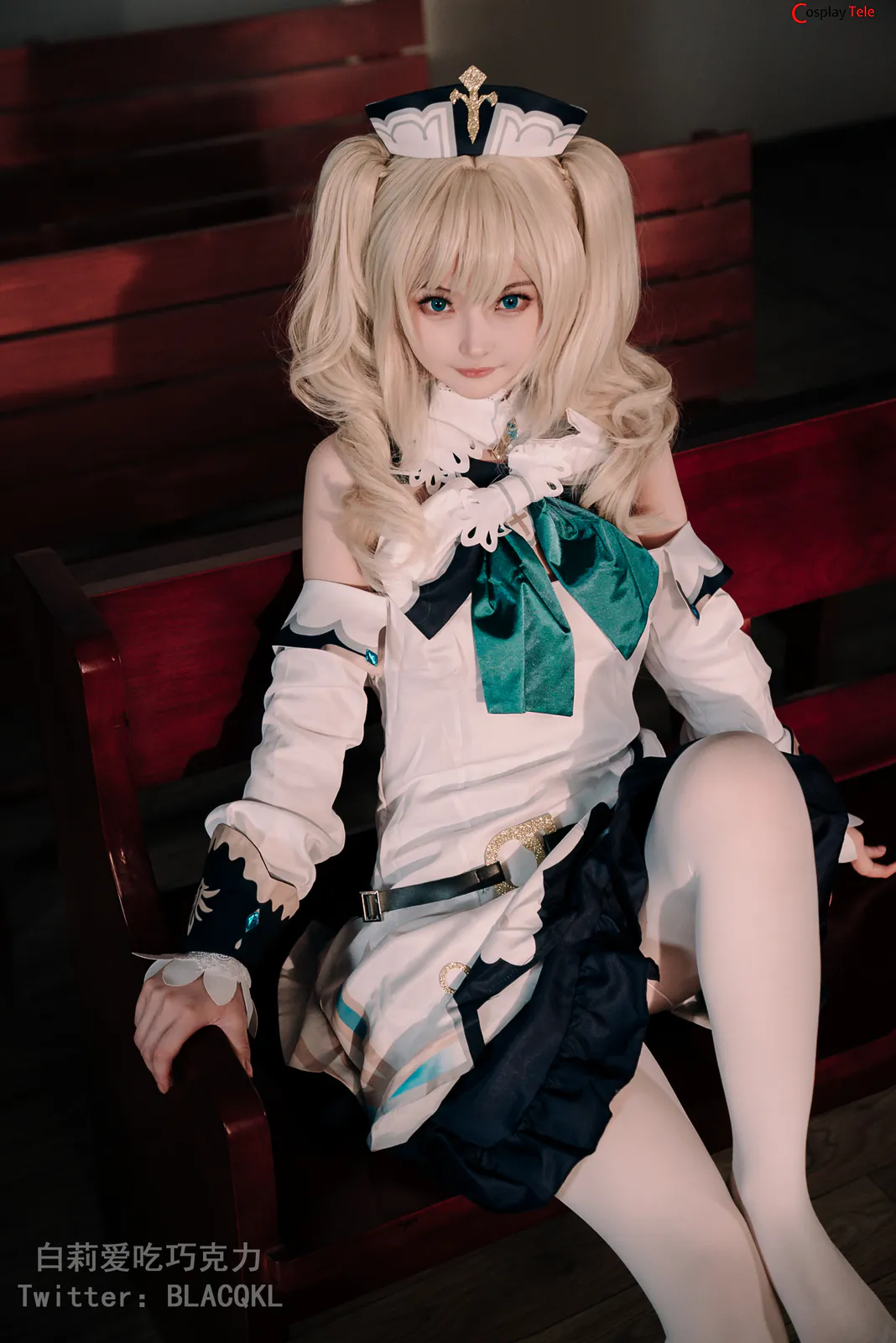 Blacqkl (白莉爱吃巧克力) cosplay Barbara – Genshin Impact