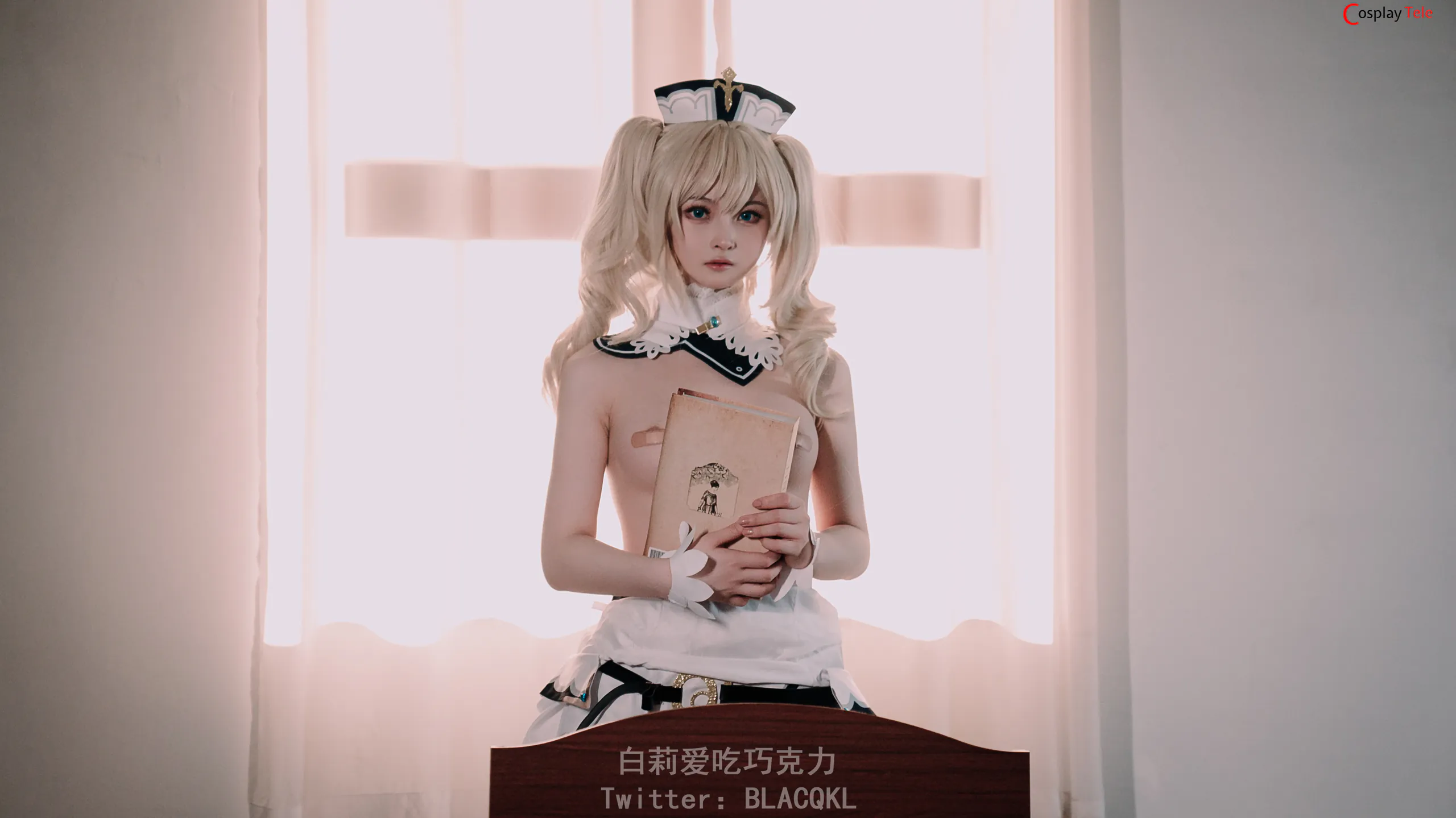 Blacqkl (白莉爱吃巧克力) cosplay Barbara – Genshin Impact