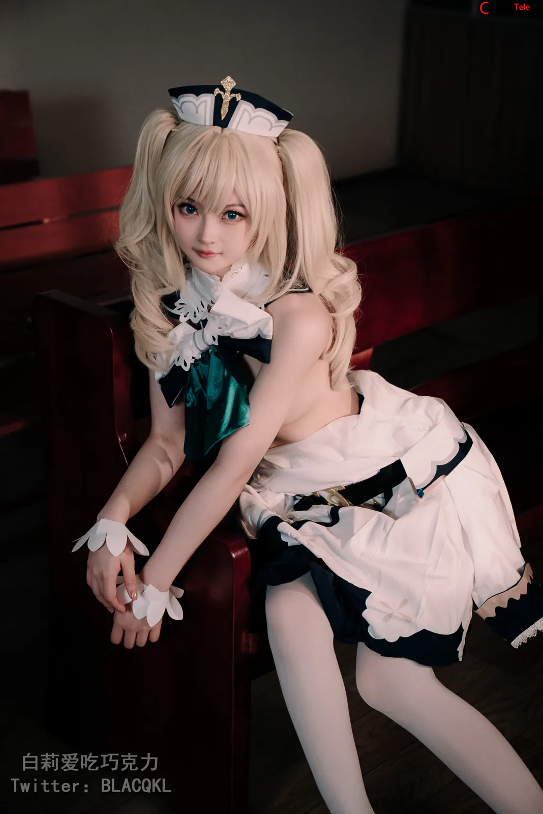 Blacqkl (白莉爱吃巧克力) cosplay Barbara – Genshin Impact