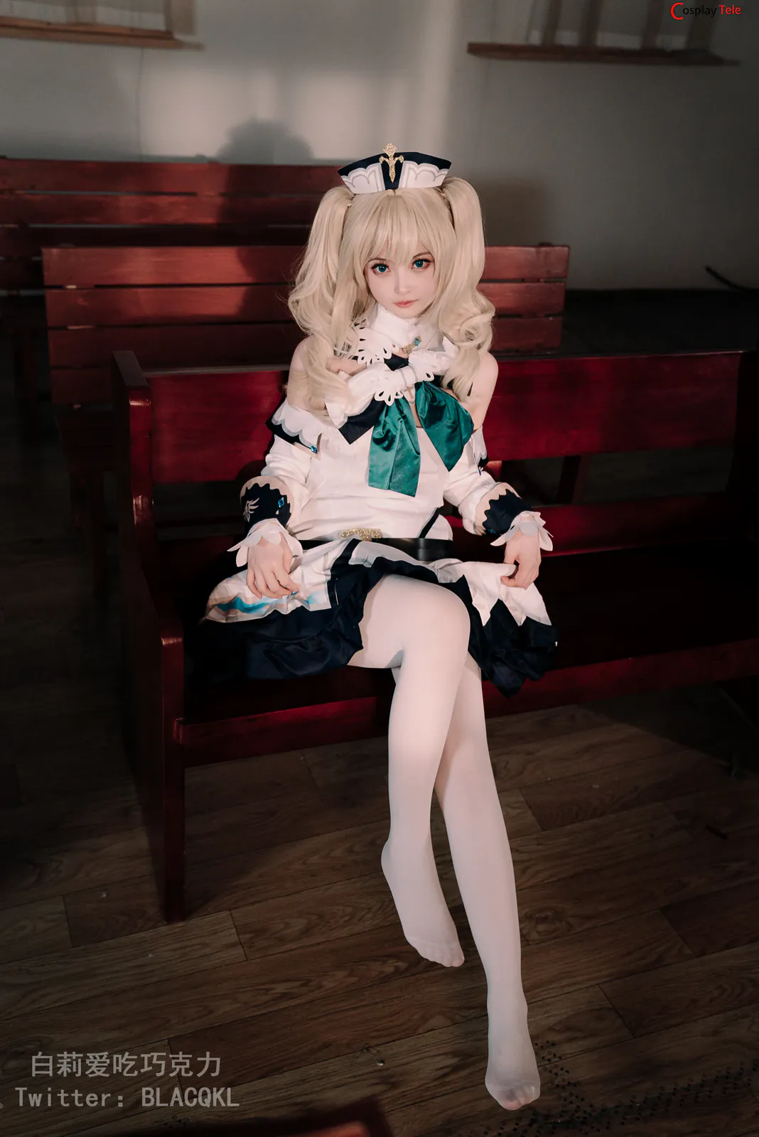 Blacqkl (白莉爱吃巧克力) cosplay Barbara – Genshin Impact