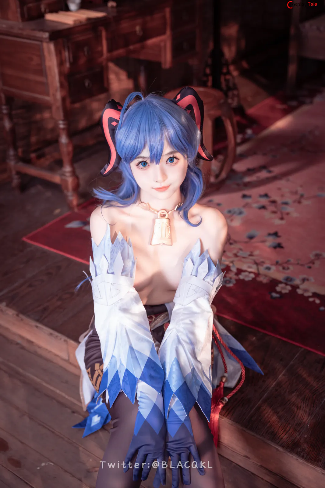 Blacqkl (白莉爱吃巧克力) cosplay Ganyu – Genshin Impact