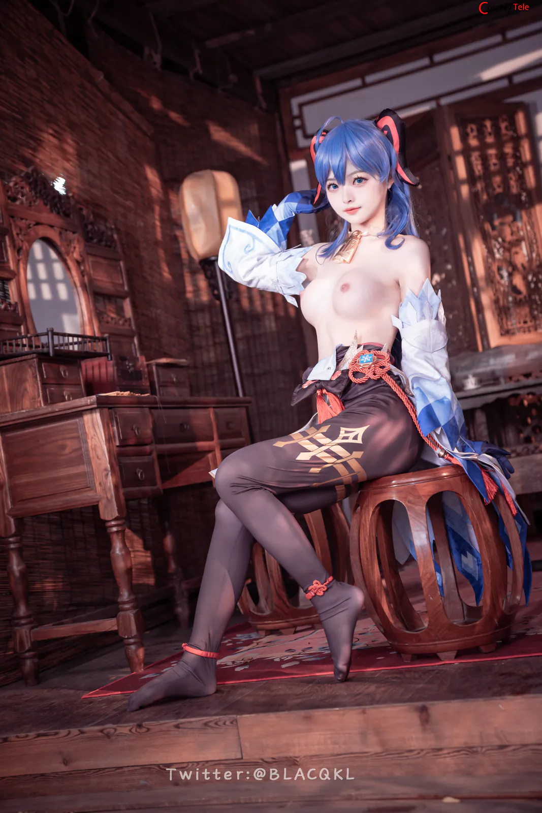 Blacqkl (白莉爱吃巧克力) cosplay Ganyu – Genshin Impact