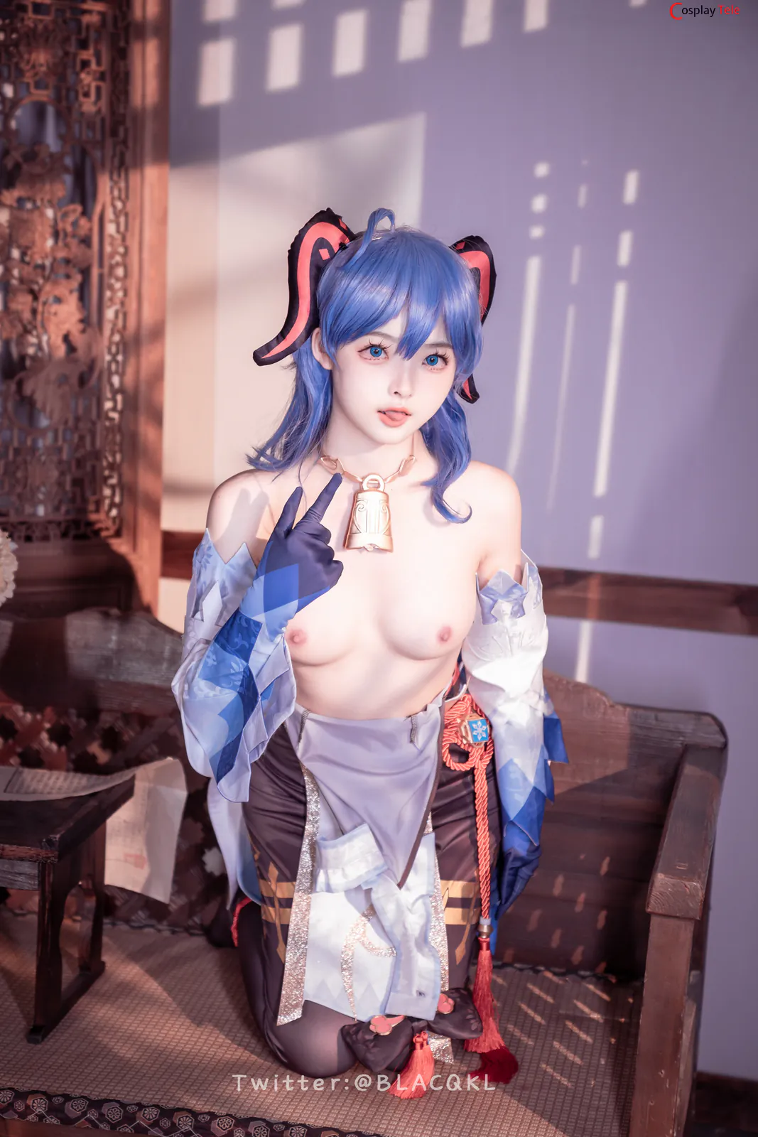 Blacqkl (白莉爱吃巧克力) cosplay Ganyu – Genshin Impact