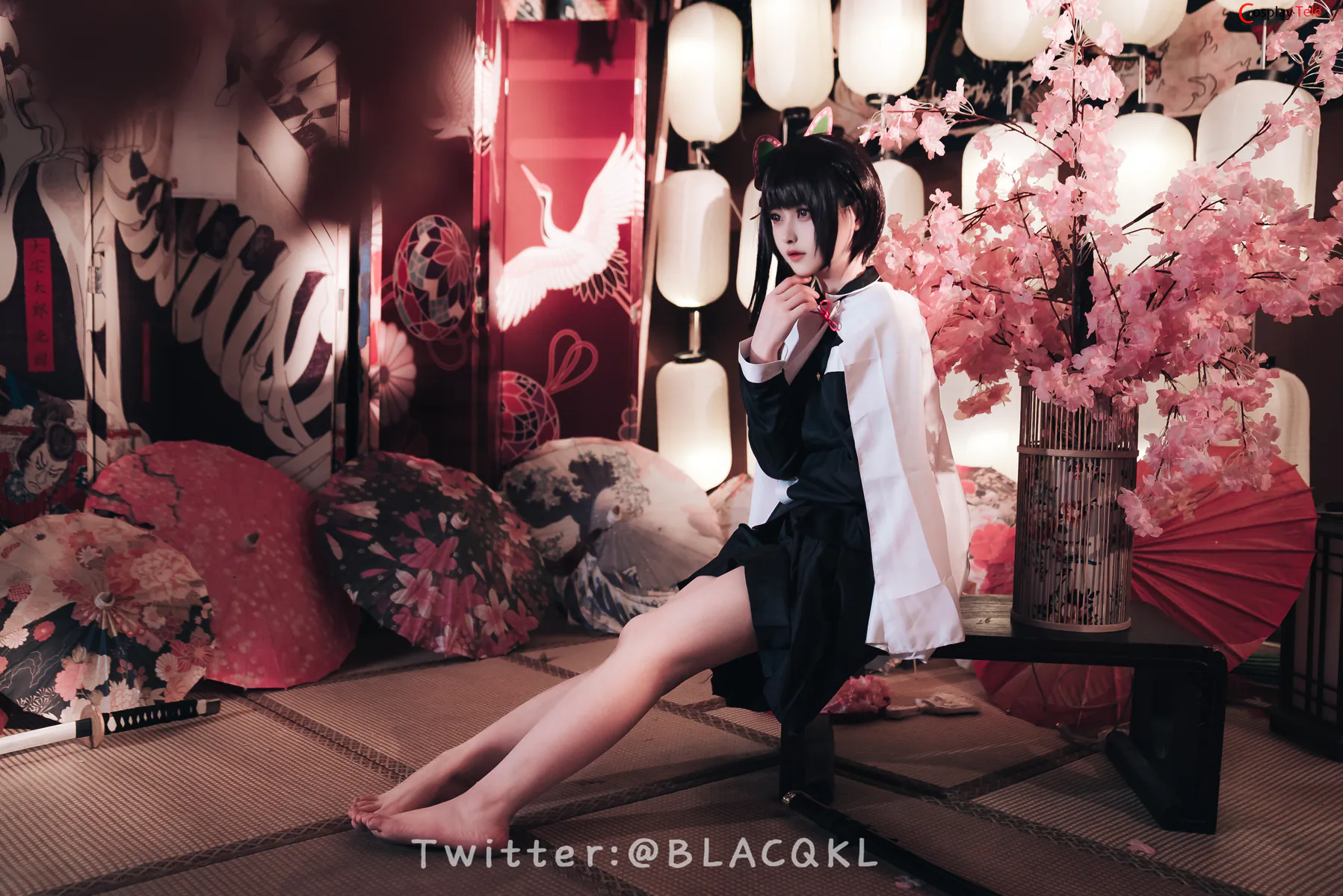 Blacqkl (白莉爱吃巧克力) cosplay Kanao Tsuyuri – Kimetsu no Yaiba