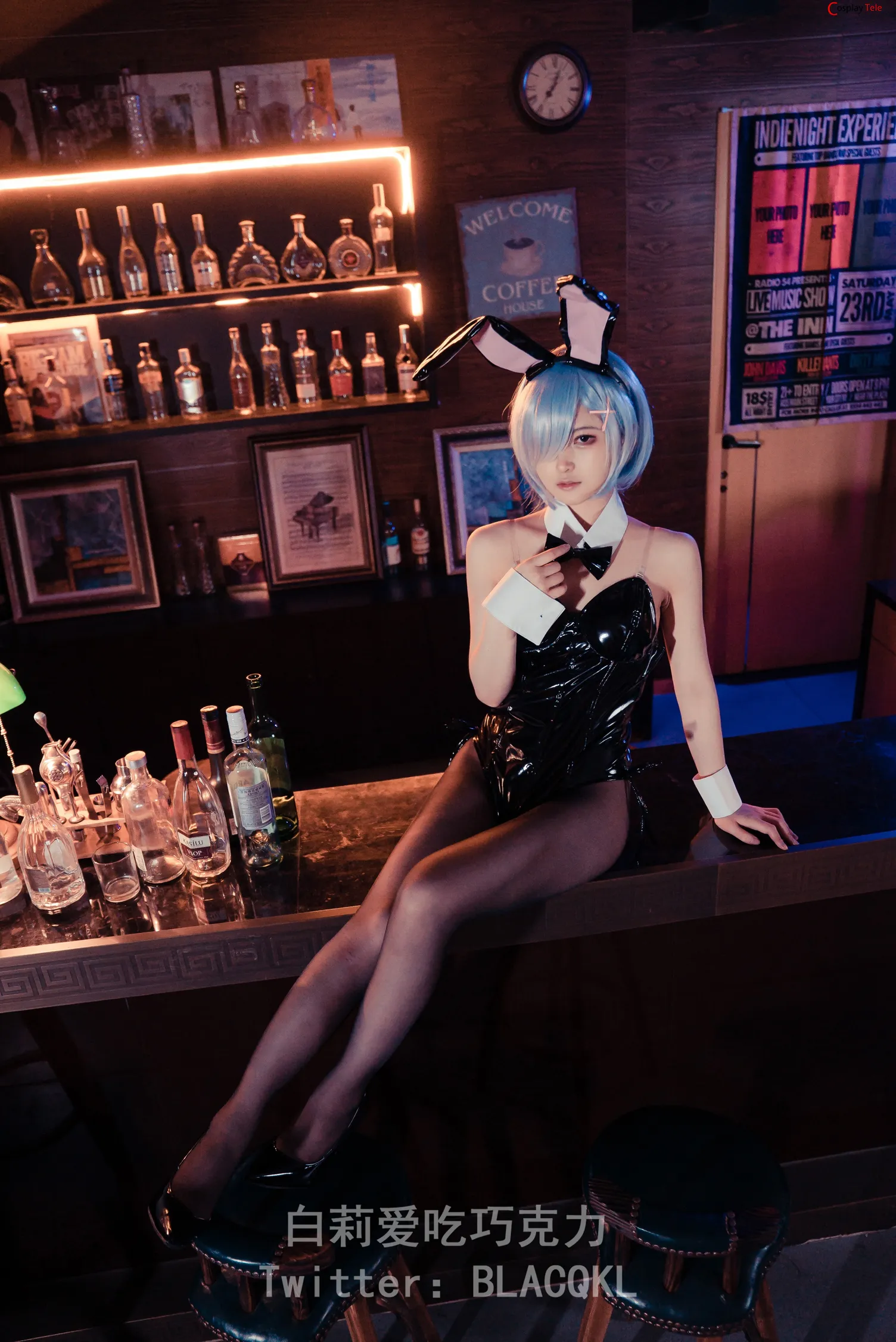 Blacqkl (白莉爱吃巧克力) cosplay Rem – Re_Zero