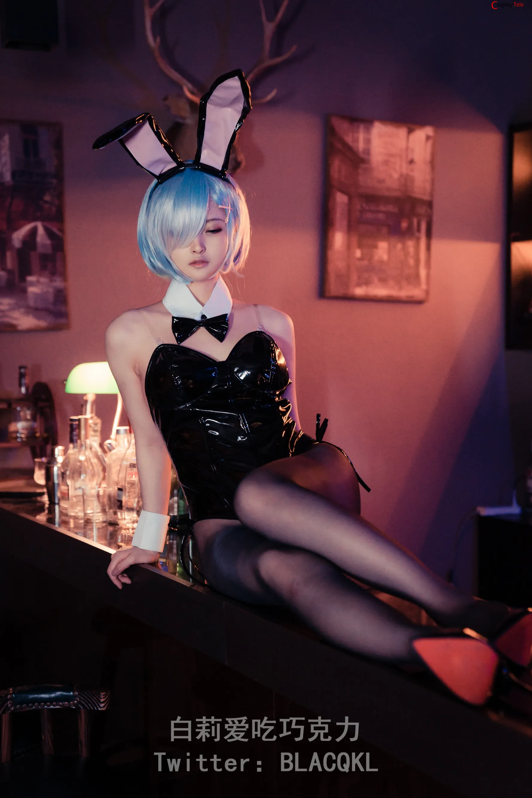 Blacqkl (白莉爱吃巧克力) cosplay Rem – Re_Zero