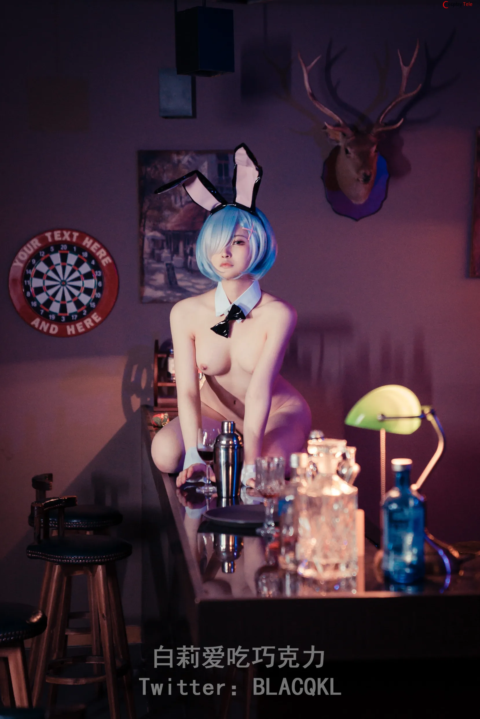 Blacqkl (白莉爱吃巧克力) cosplay Rem – Re_Zero