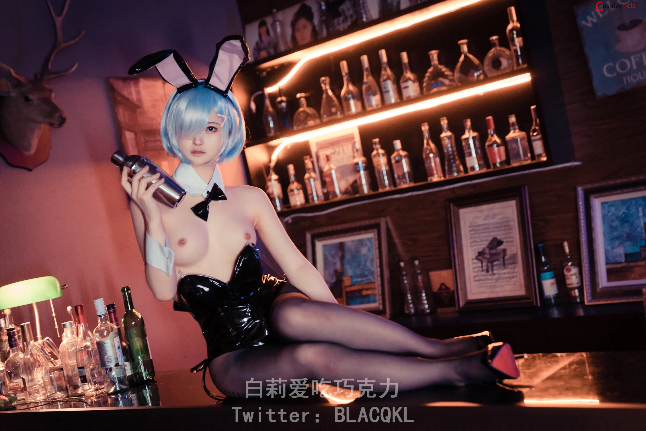 Blacqkl (白莉爱吃巧克力) cosplay Rem – Re_Zero