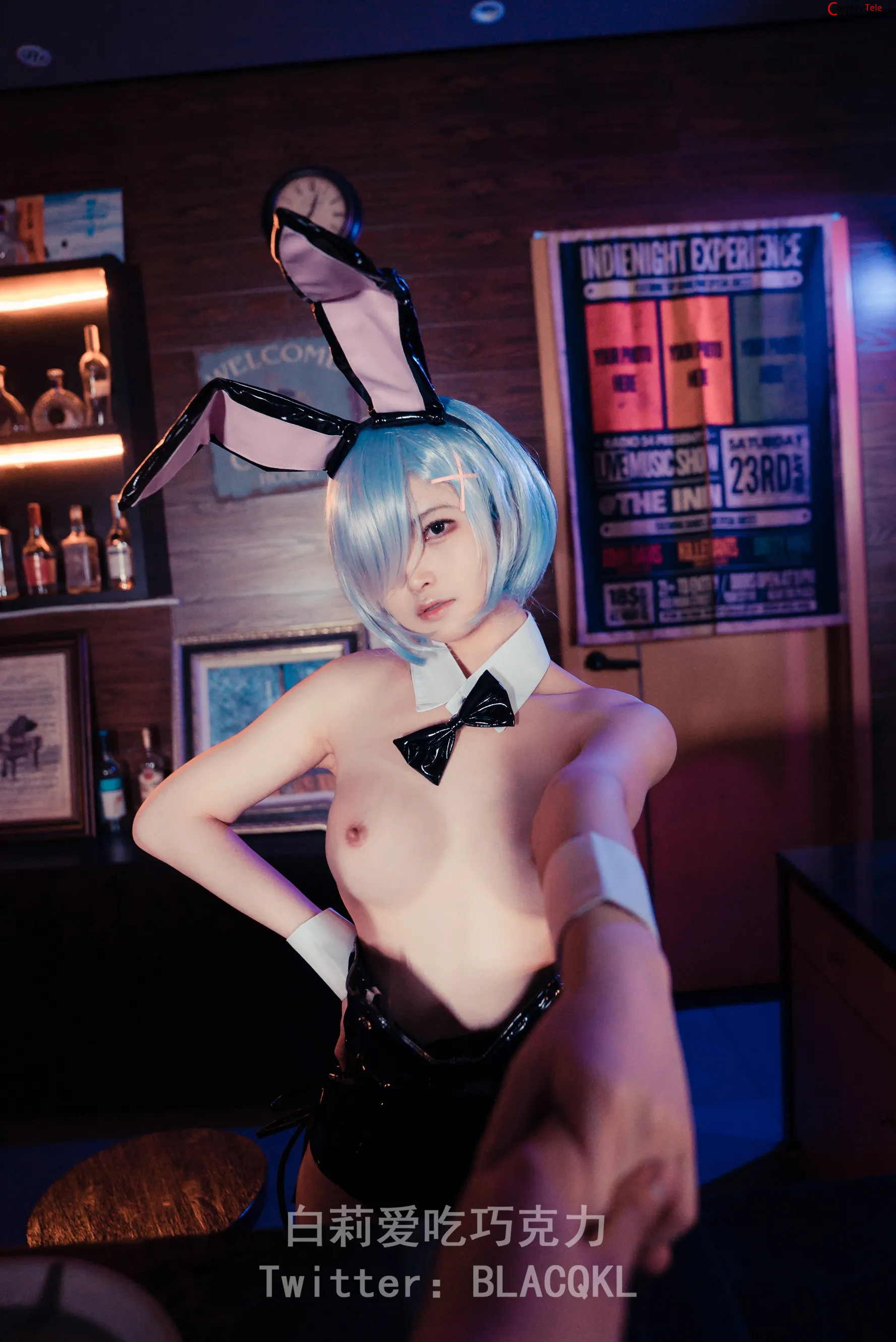 Blacqkl (白莉爱吃巧克力) cosplay Rem – Re_Zero