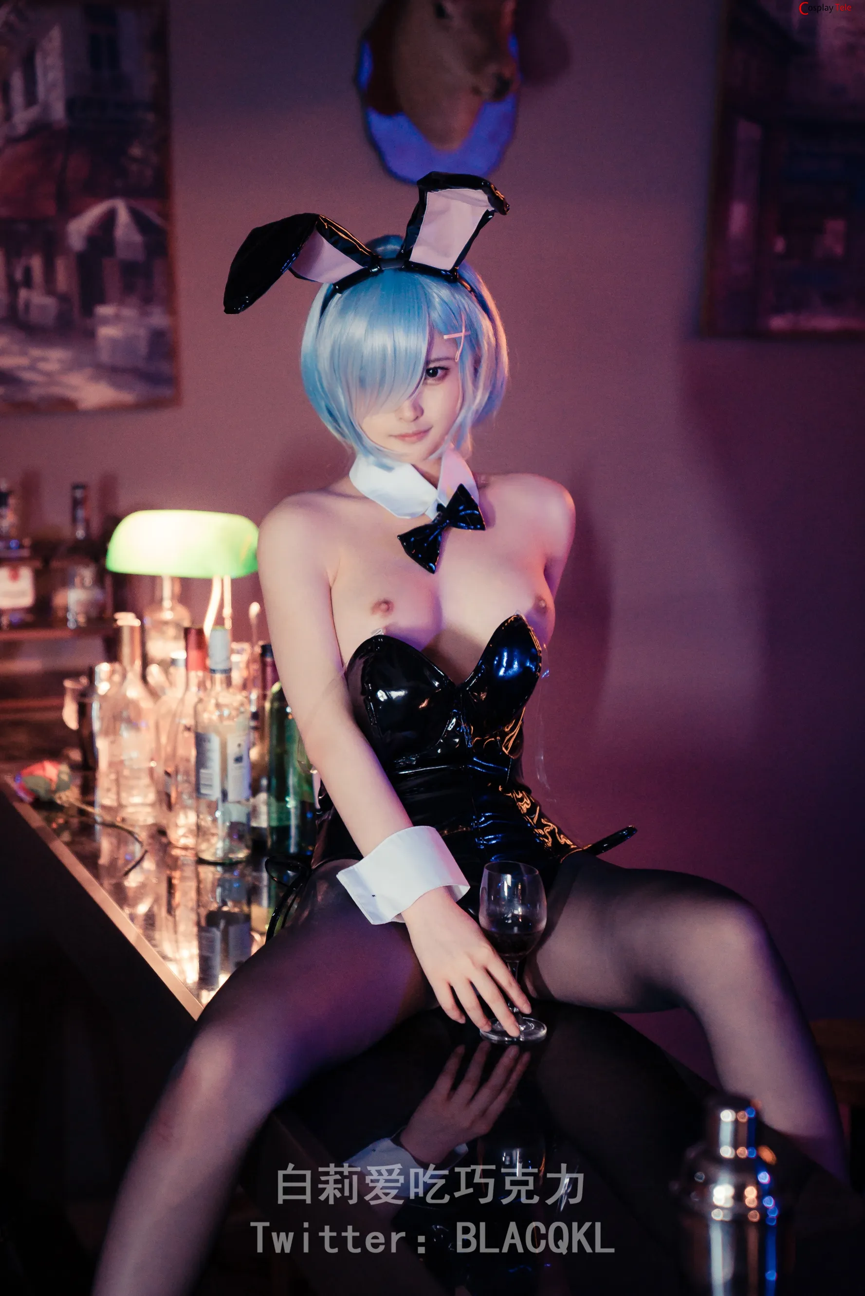 Blacqkl (白莉爱吃巧克力) cosplay Rem – Re_Zero