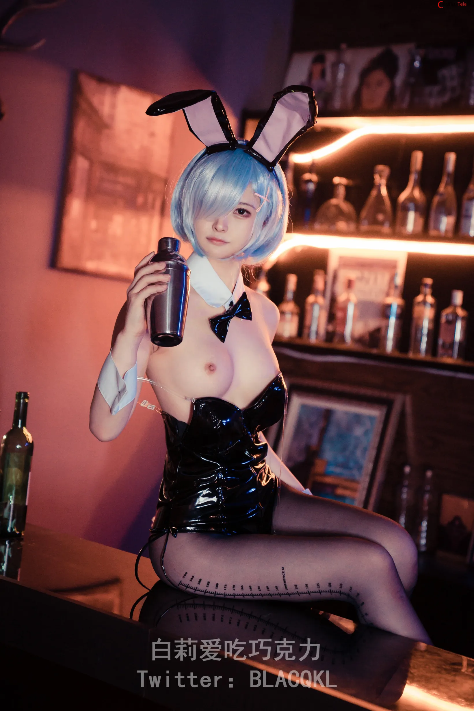 Blacqkl (白莉爱吃巧克力) cosplay Rem – Re_Zero