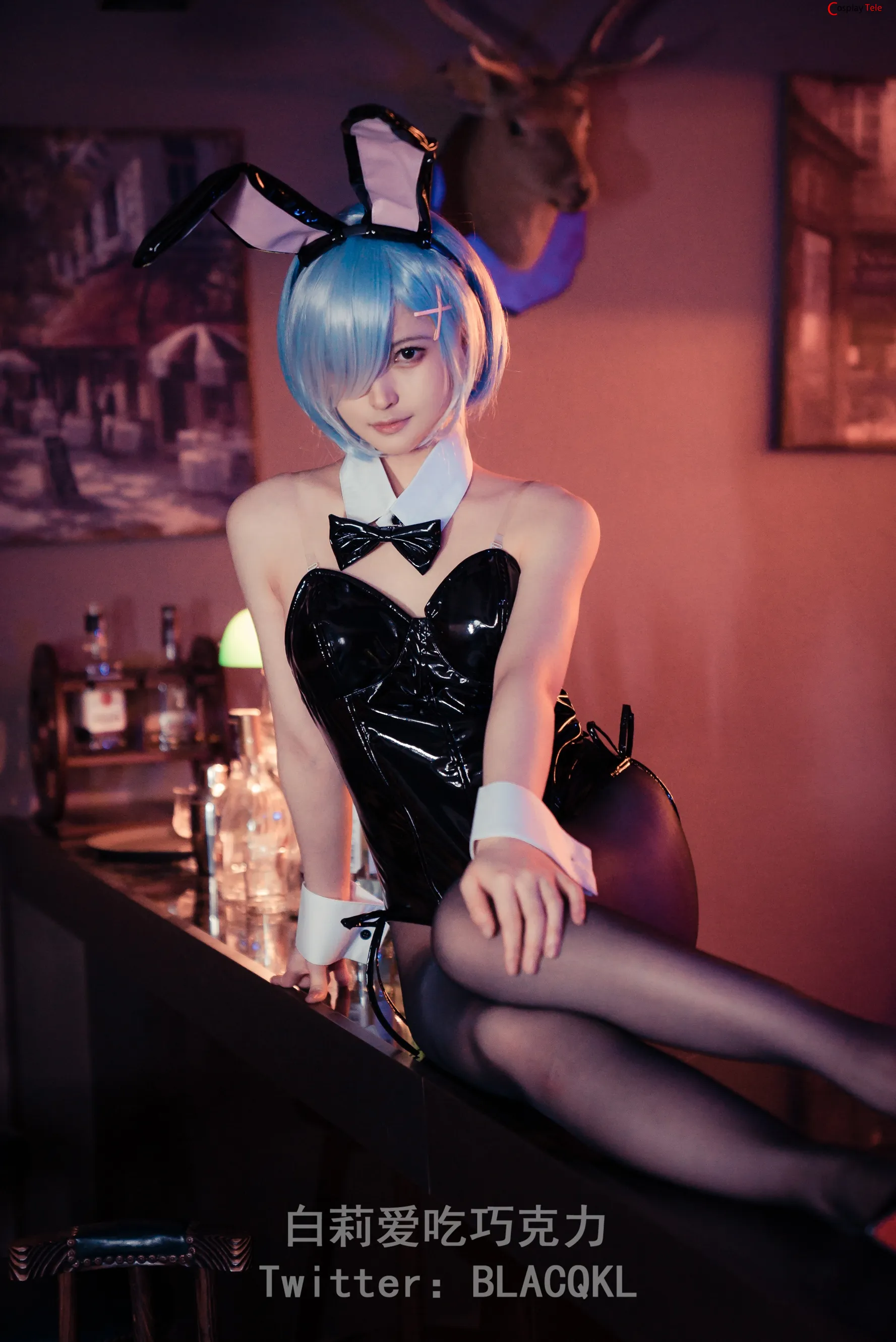 Blacqkl (白莉爱吃巧克力) cosplay Rem – Re_Zero
