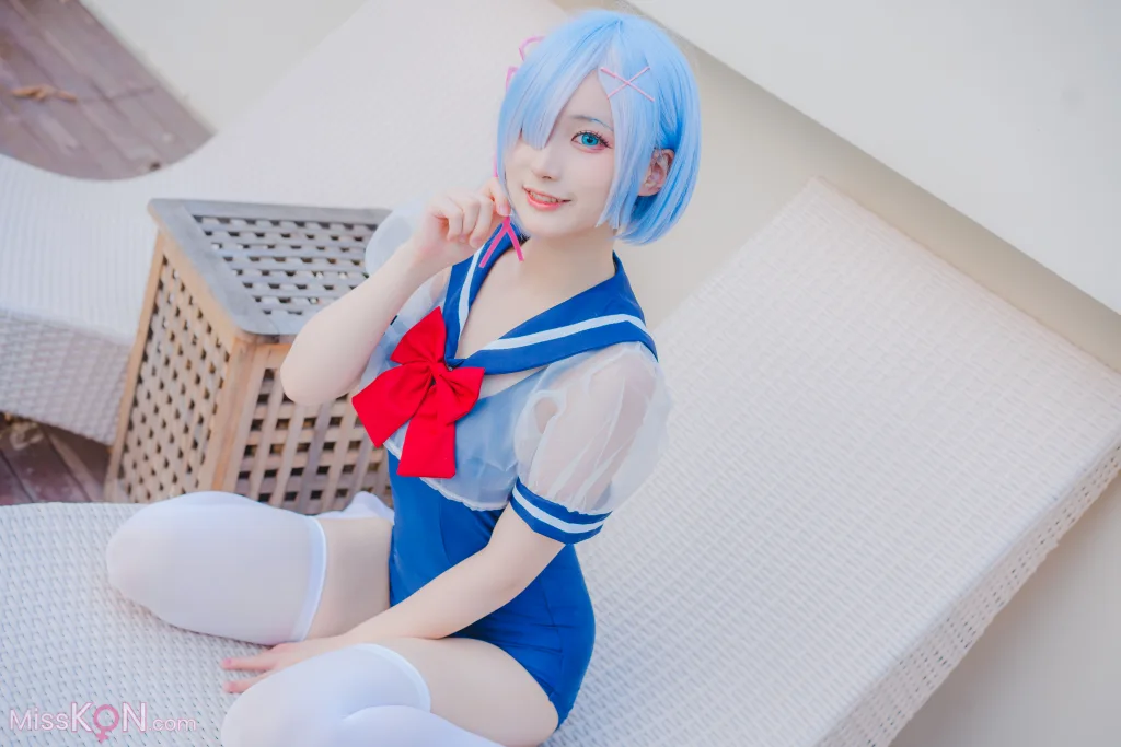 Coser@幼愛Youmeko_ 蕾姆泳装