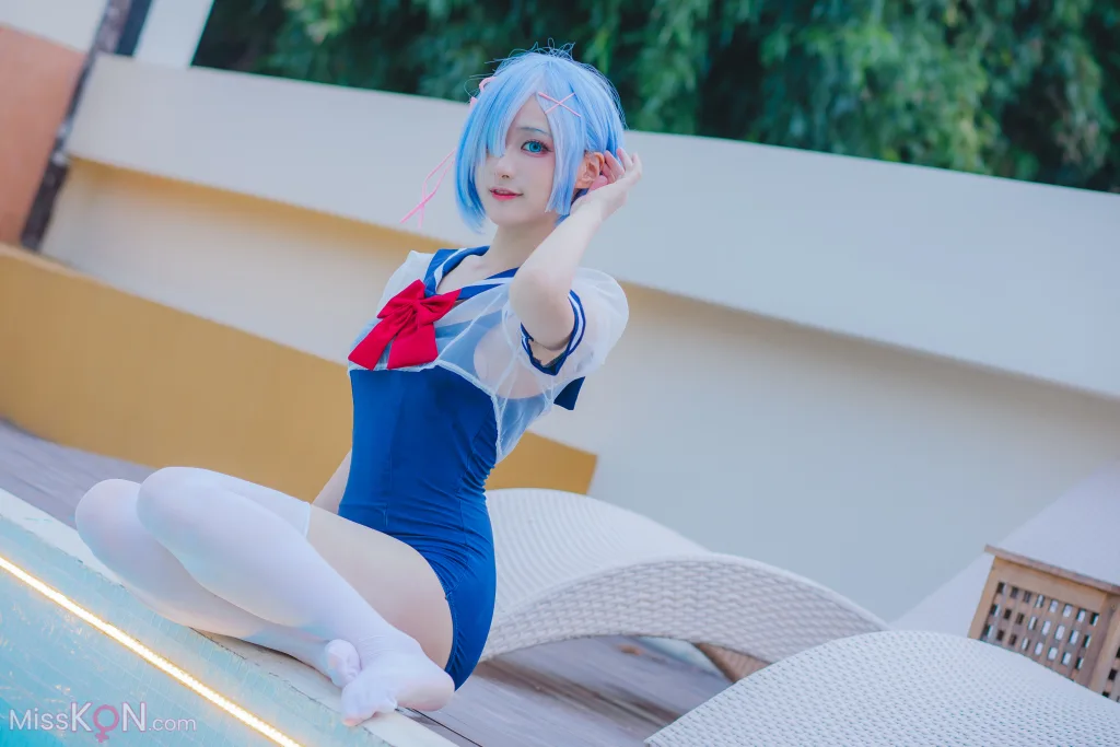 Coser@幼愛Youmeko_ 蕾姆泳装