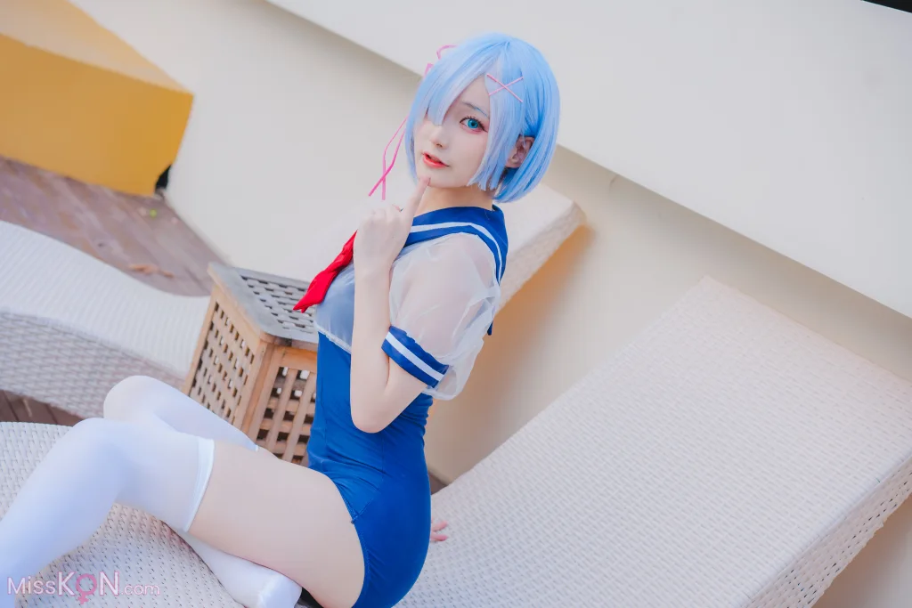 Coser@幼愛Youmeko_ 蕾姆泳装