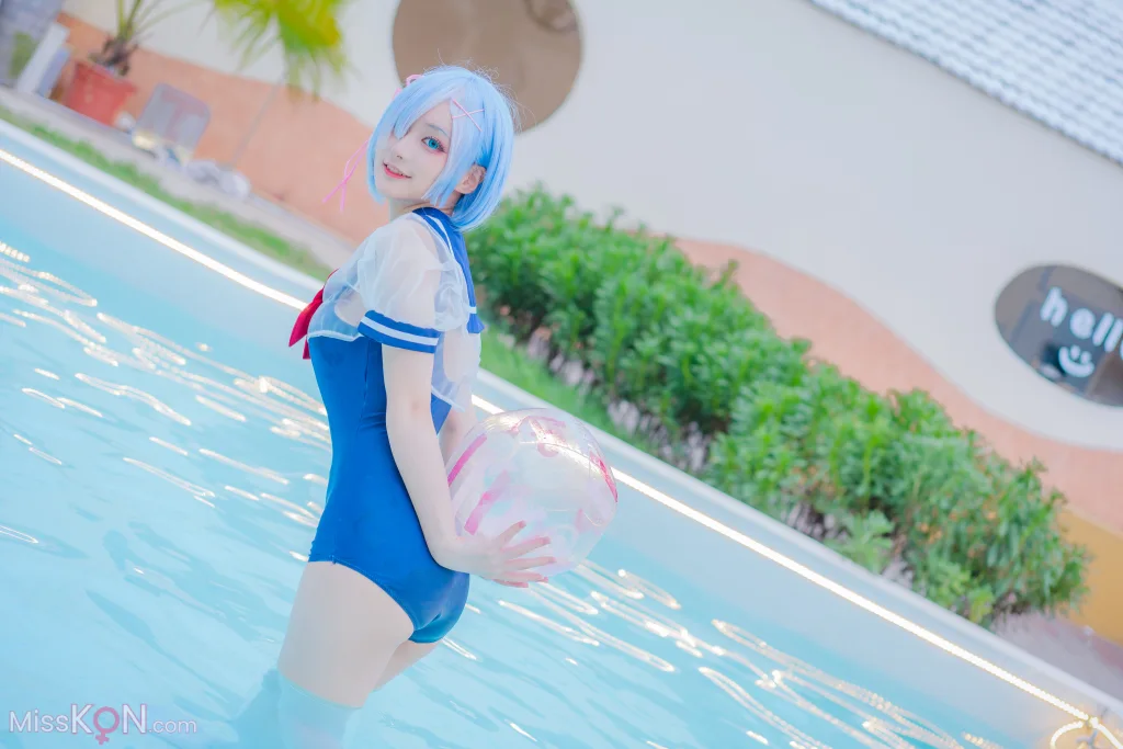 Coser@幼愛Youmeko_ 蕾姆泳装