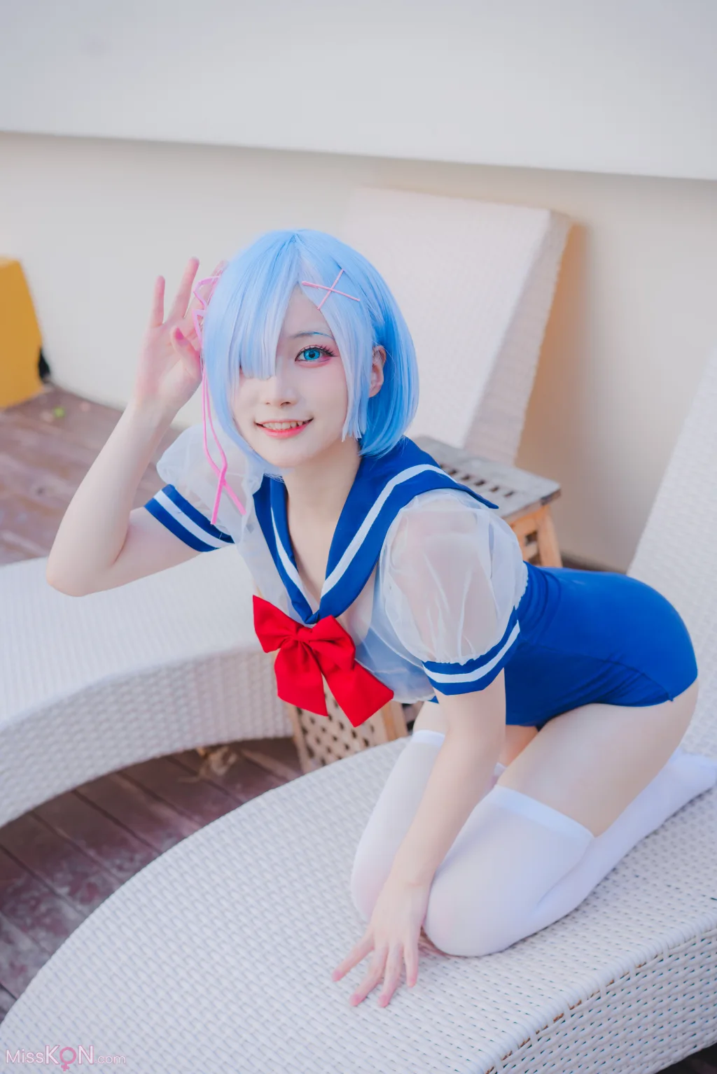 Coser@幼愛Youmeko_ 蕾姆泳装