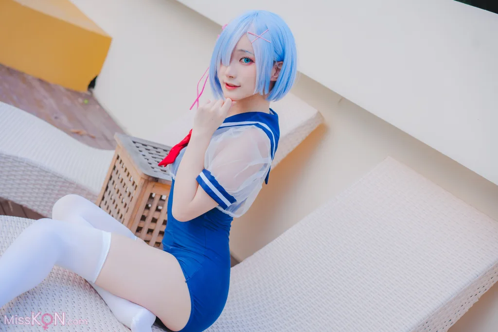 Coser@幼愛Youmeko_ 蕾姆泳装