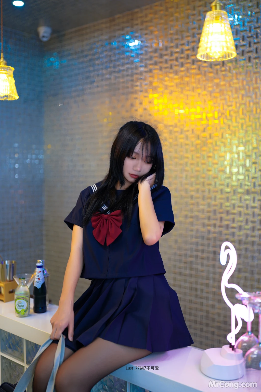 Coser@柒柒要乖哦_ 反差JK少女