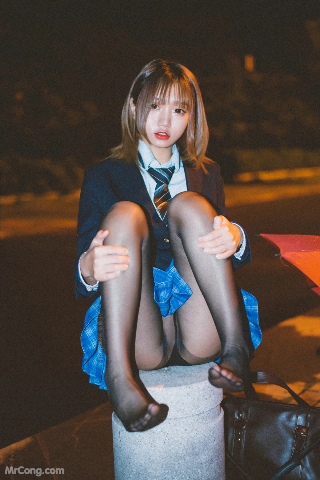 Coser@柒柒要乖哦_ 深夜公园JK