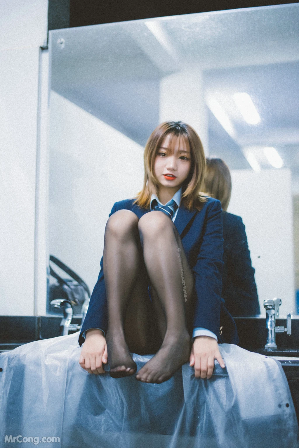 Coser@柒柒要乖哦_ 深夜公园JK