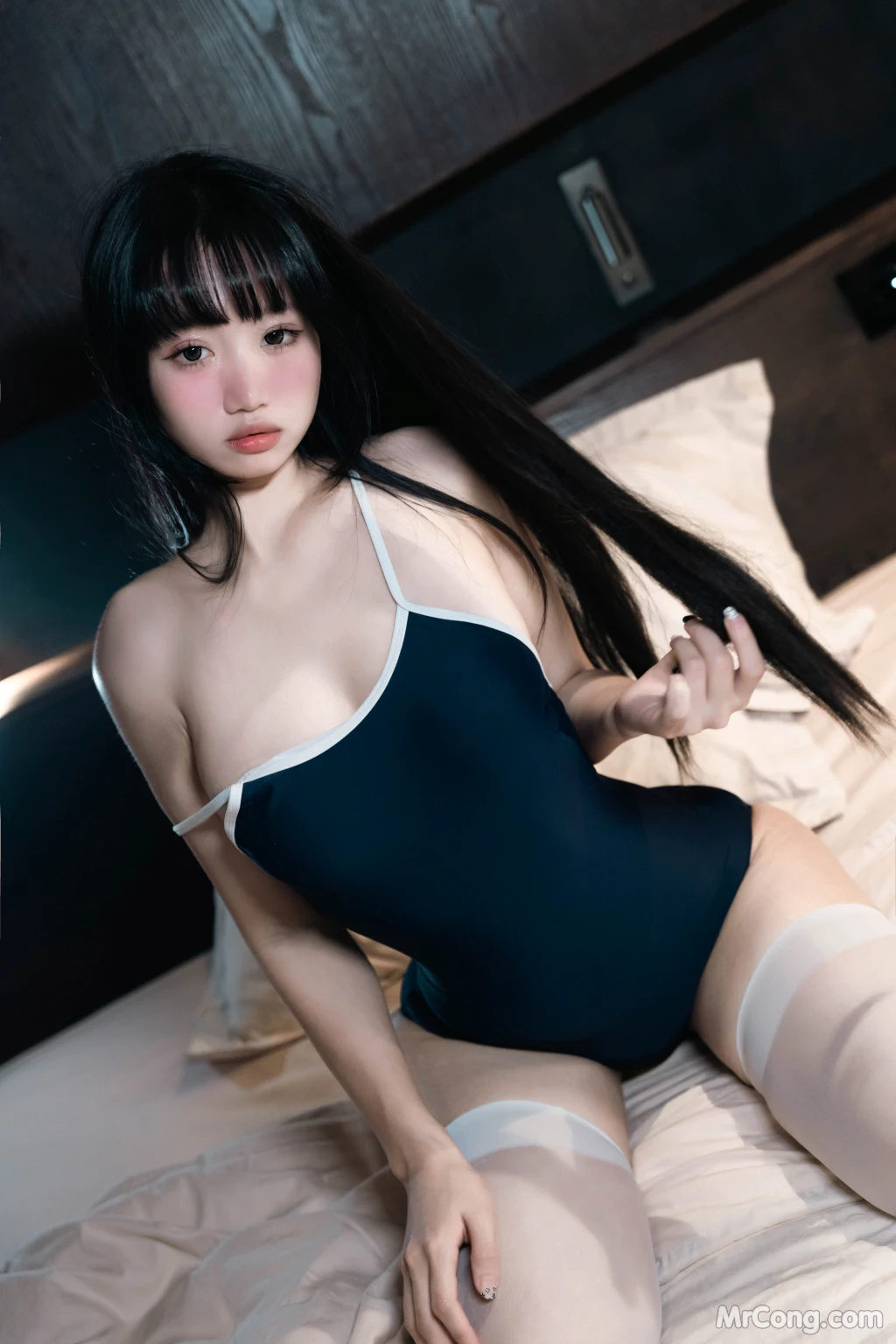 Coser@柒柒要乖哦_ 白丝死库水