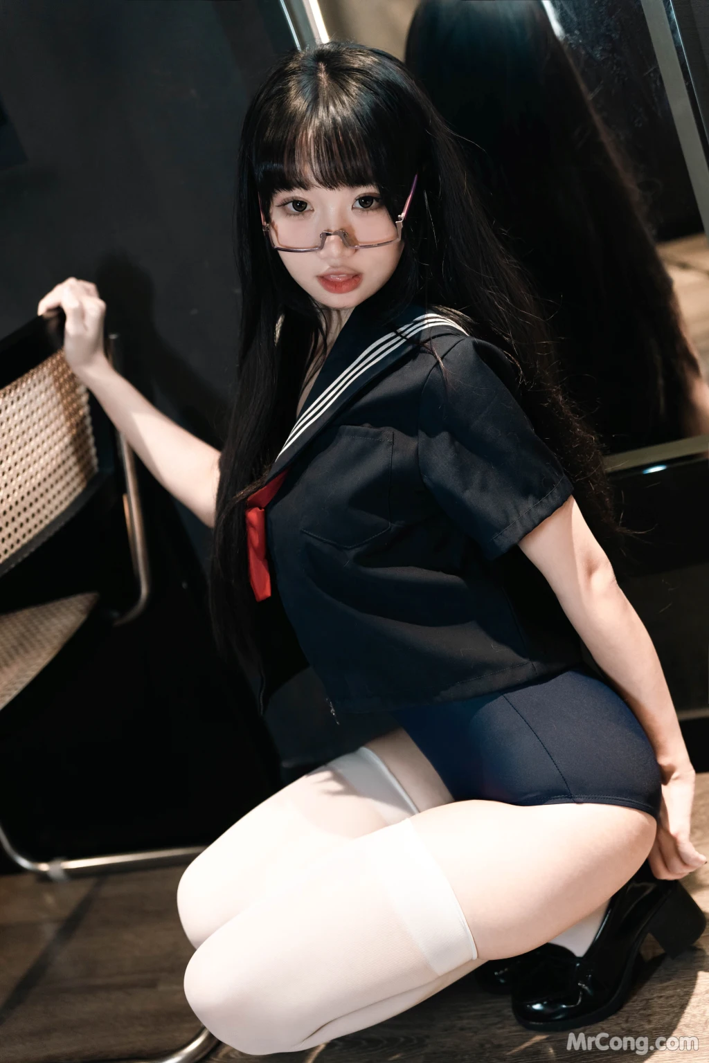 Coser@柒柒要乖哦_ 白丝死库水