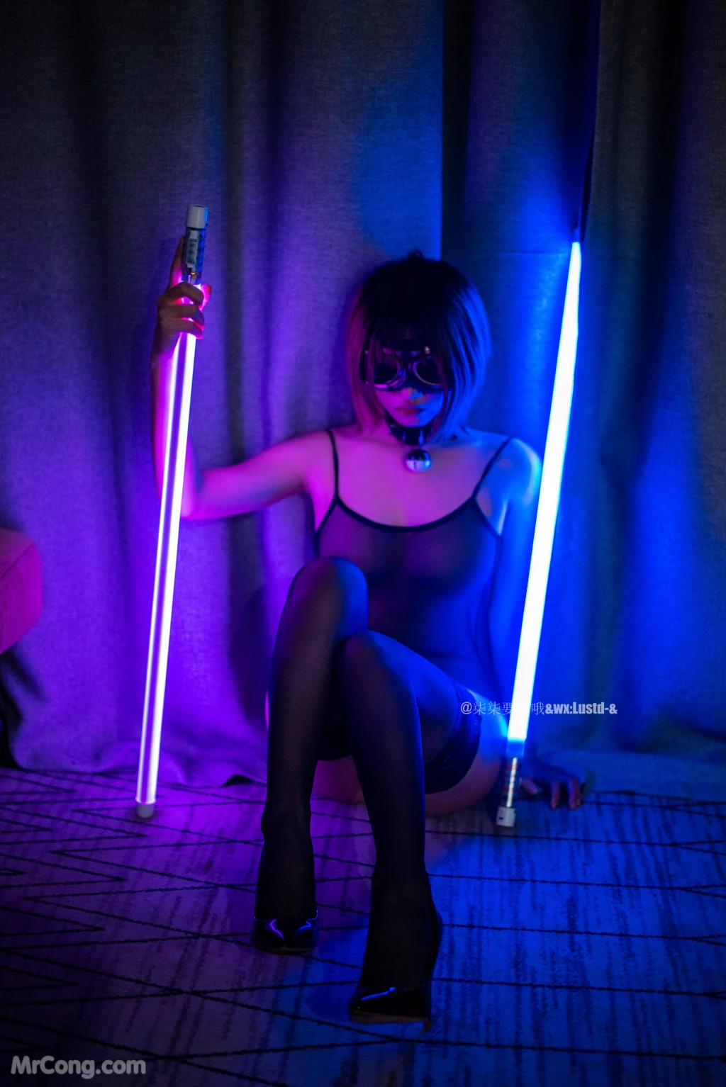 Coser@柒柒要乖哦_ 透明死库水和白T