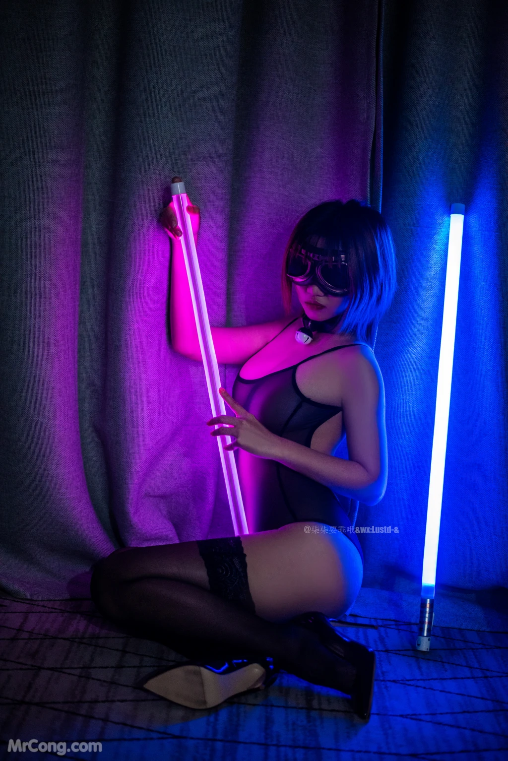 Coser@柒柒要乖哦_ 透明死库水和白T