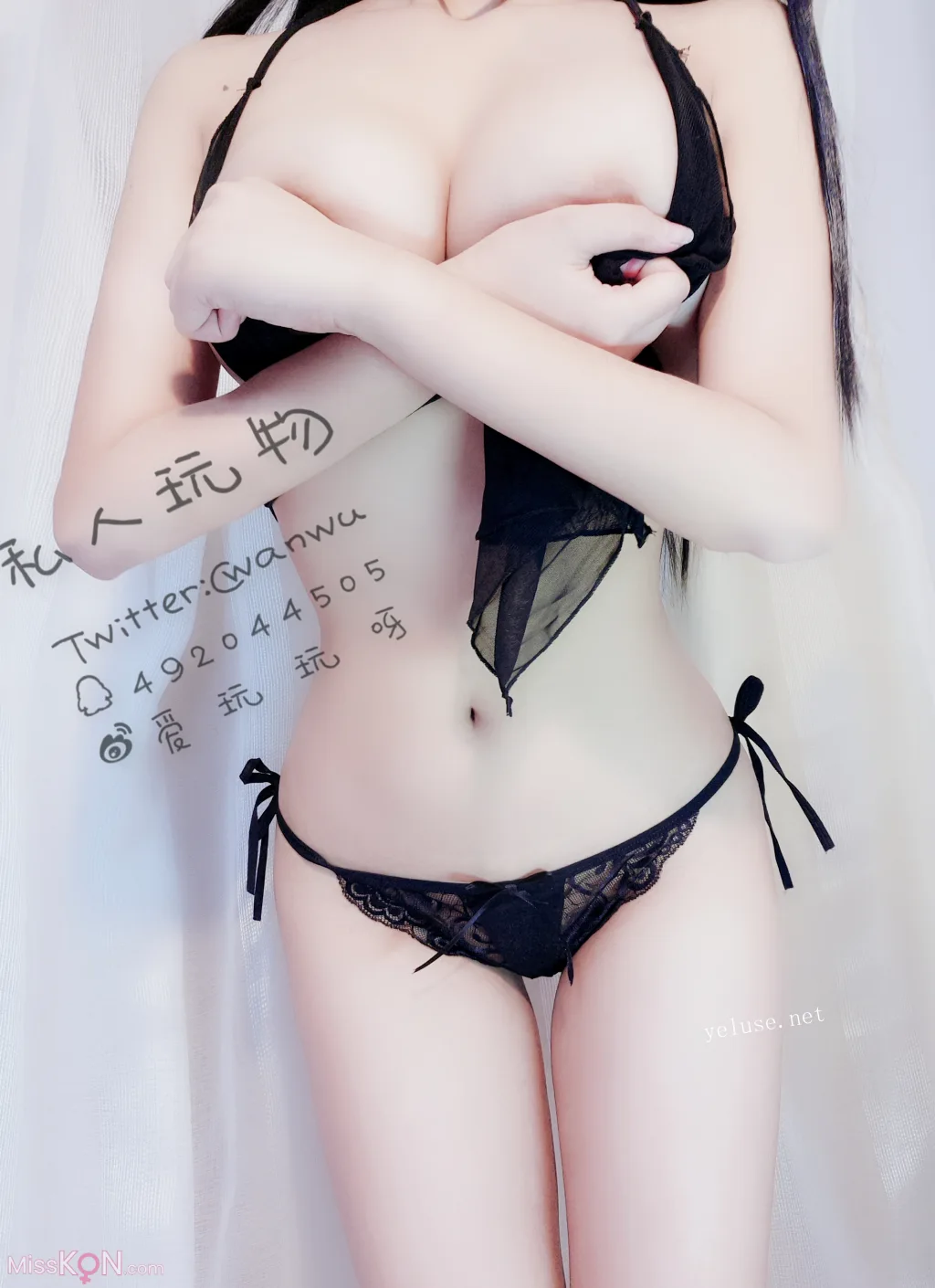 Coser@私人玩物_ 性感情趣深V吊带黑裙子 24 Coser@私人玩物_ 性感情趣深V吊带黑裙子