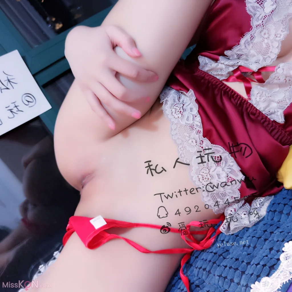 Coser@私人玩物_ 性感酒红情趣吊带露胸睡裙 4 Coser@私人玩物_ 性感酒红情趣吊带露胸睡裙