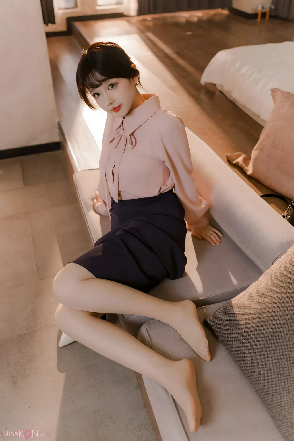 Coser@雪晴Astra_ 肉丝通勤OL