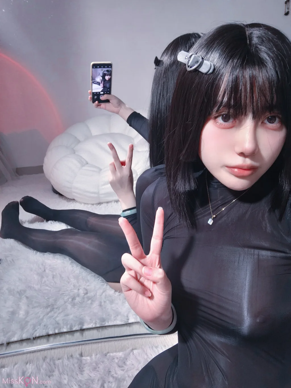 Coser@高桥千凛_ 油光连体黑丝 40 Coser@高桥千凛_ 油光连体黑丝