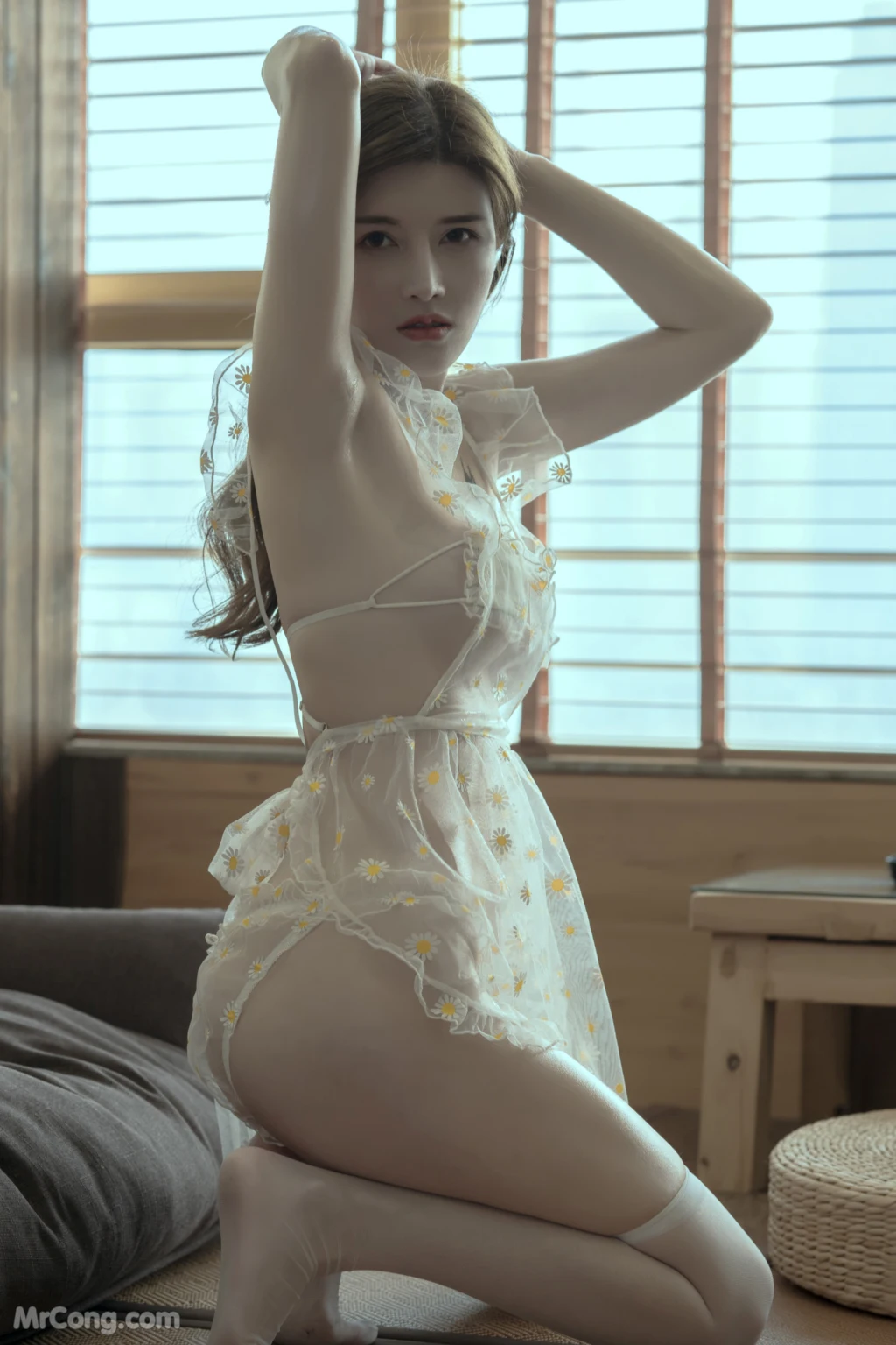 Coser@鹿八岁_ 透视网纱内衣