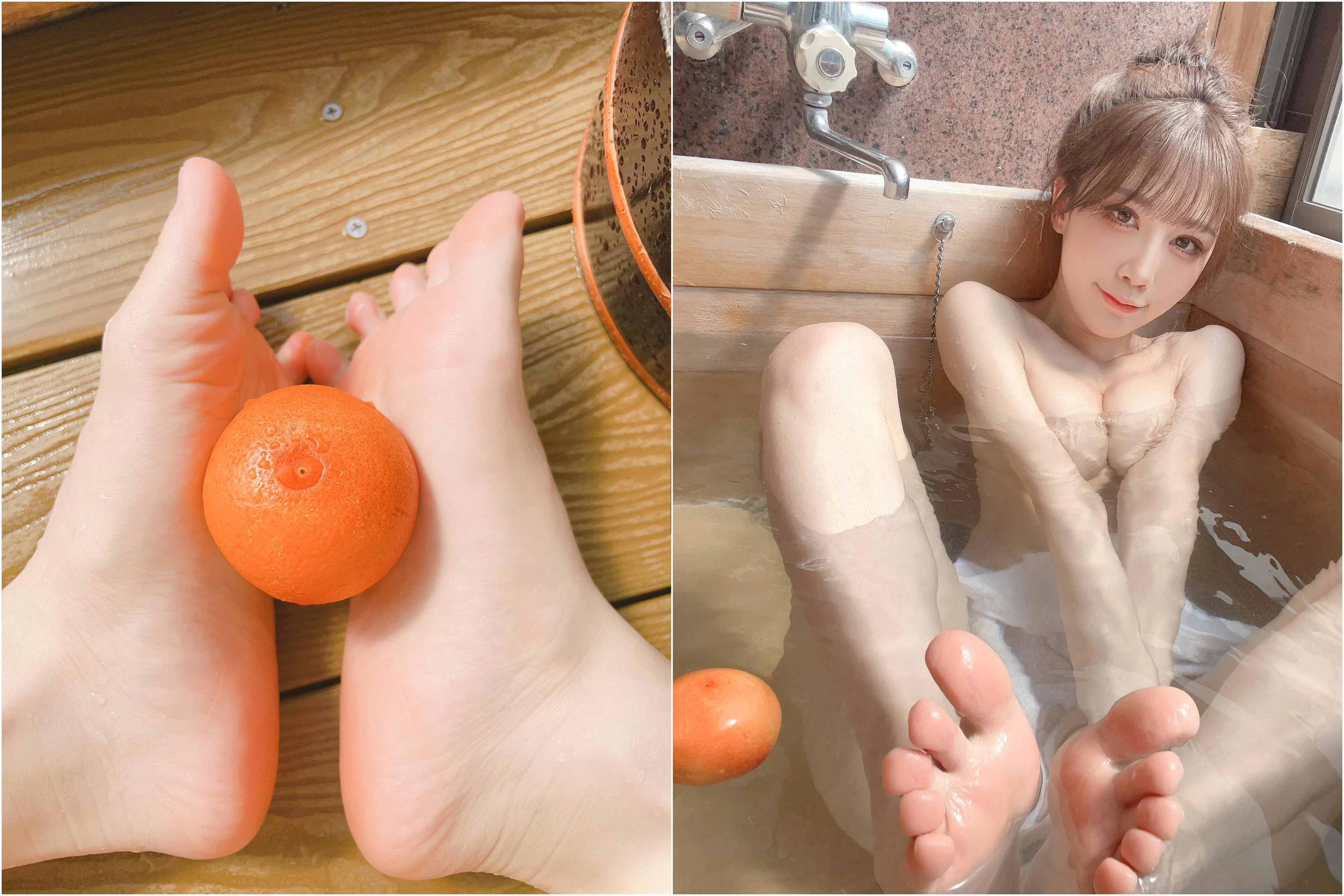 [Cosplay] Aqua 水淼 - Bath and Mandarins お風呂とみかん
