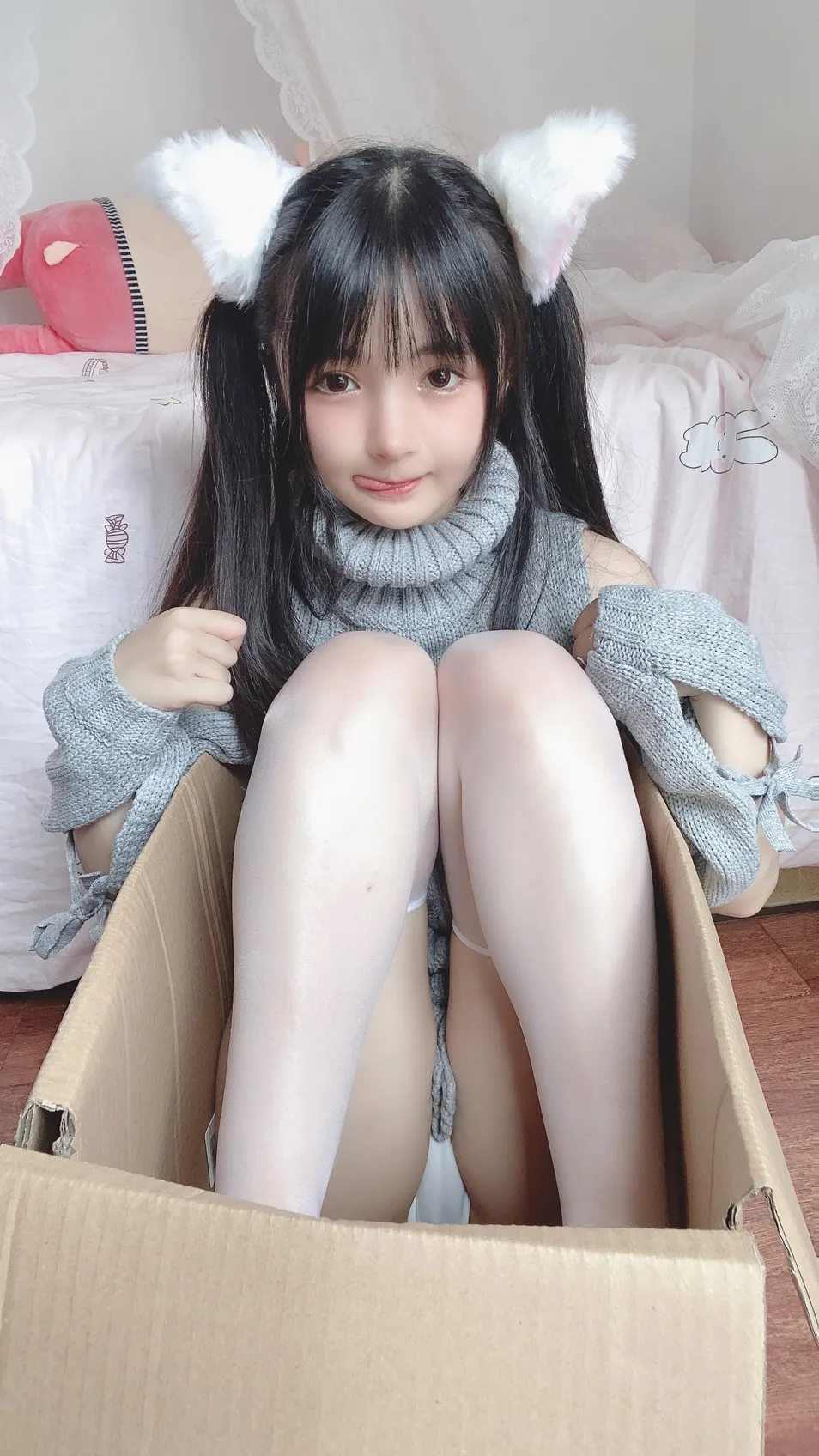 [Cosplay] Ningning Sakurai 桜井宁宁 - White Cat 白い猫ちゃん