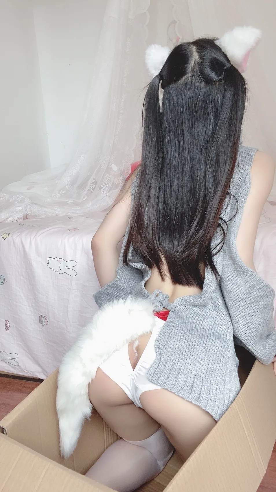 [Cosplay] Ningning Sakurai 桜井宁宁 - White Cat 白い猫ちゃん