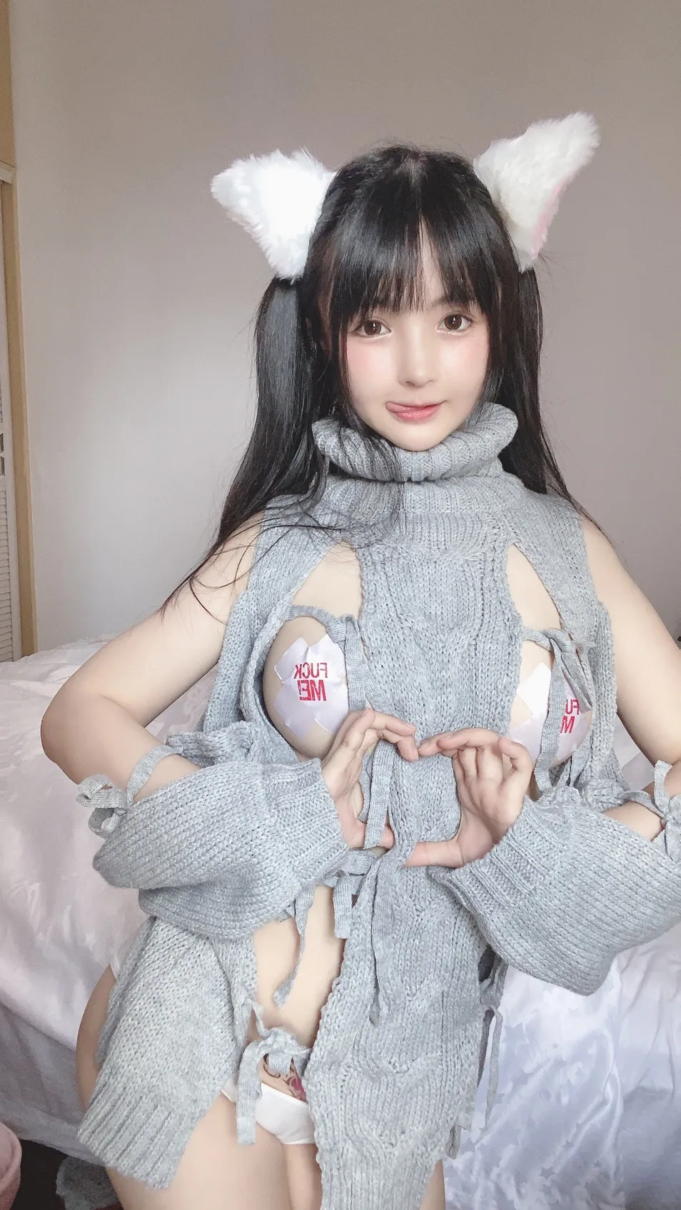 [Cosplay] Ningning Sakurai 桜井宁宁 - White Cat 白い猫ちゃん