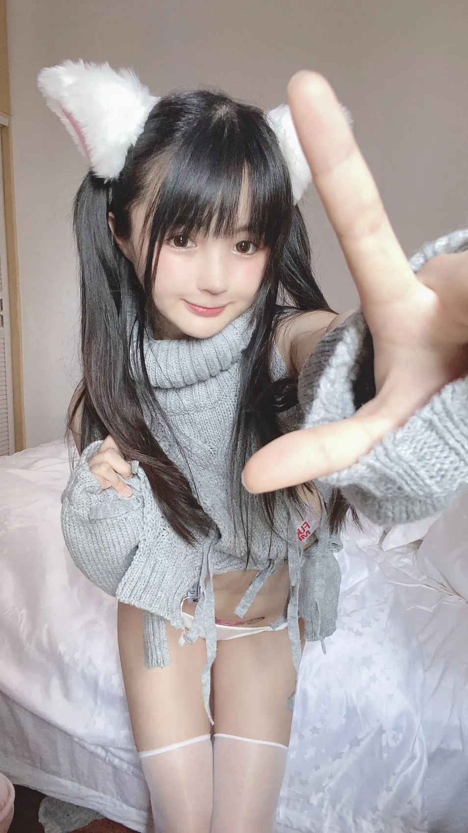 [Cosplay] Ningning Sakurai 桜井宁宁 - White Cat 白い猫ちゃん