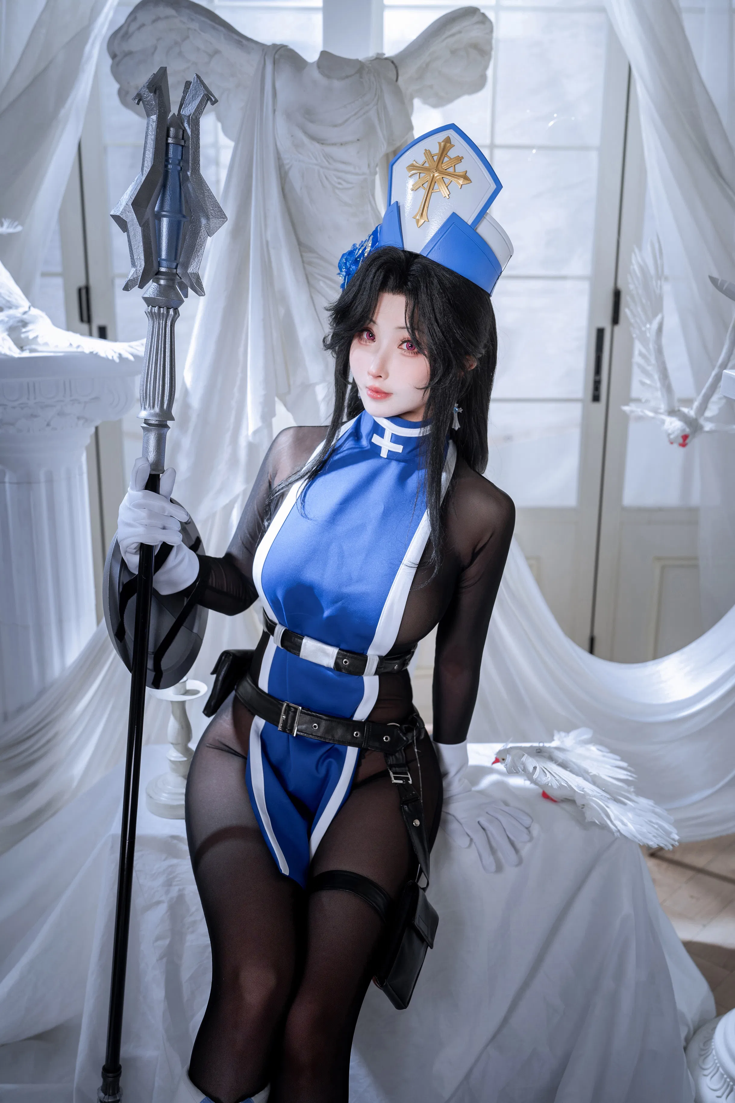 [Cosplay] rioko凉凉子 - Nikke胜利女神 梅登冰玫瑰